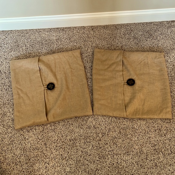 Pottery Barn Accents Pottery Barn Linen Pillow Covers Set Of 2